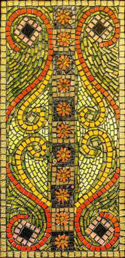 Asymmetry tile mosaic