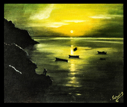 Sunset Near Athens